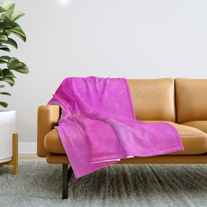 Bright pink background Throw Blanket