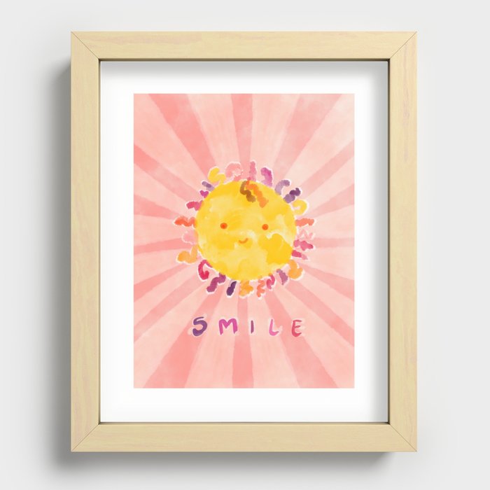 Smile Sunshine Recessed Framed Print
