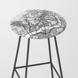 Seoul City Map Bar Stool