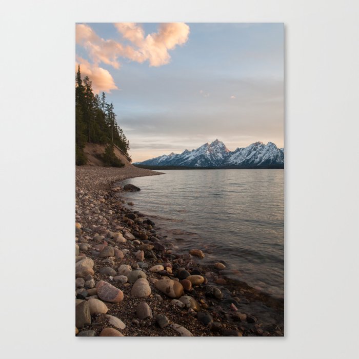 Sunset in the Tetons Canvas Print