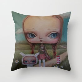 the road Throw Pillow