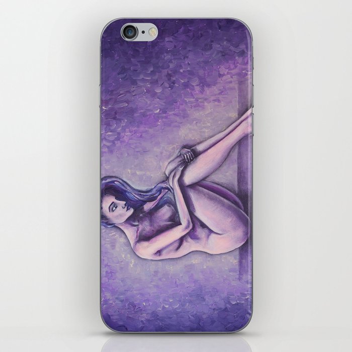 Purple Touch / Nude Woman Series iPhone Skin