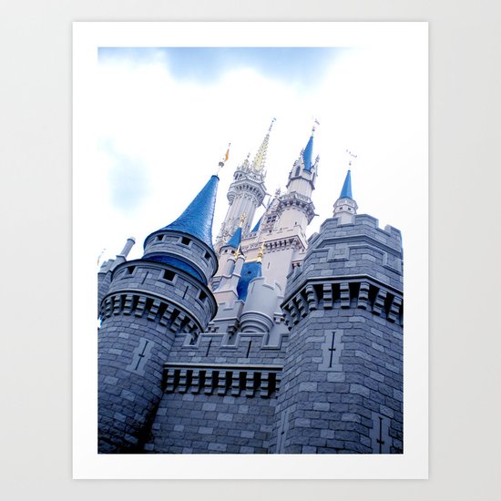 Disney Castle In Color Art Print