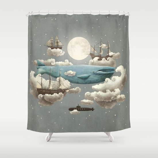 Ocean Meets Sky Shower Curtain