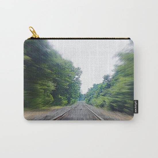 TRAIN TRACKS Carry-All Pouch