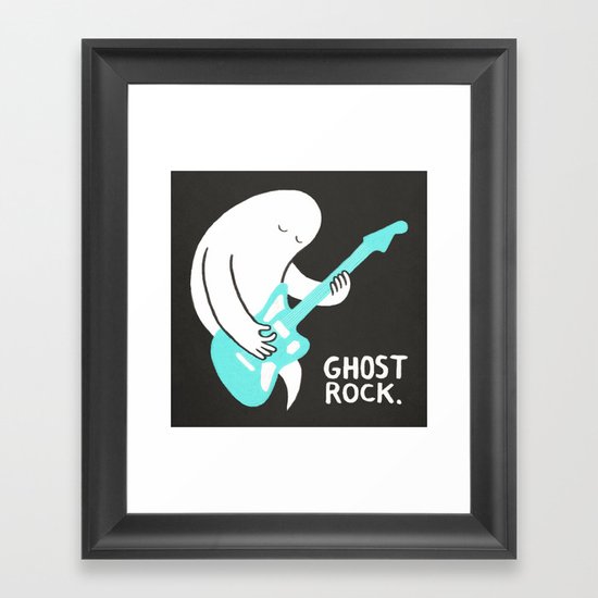 Ghost Rock Framed Art Print
