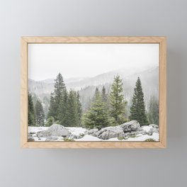 Winter Forest Landscape  Framed Mini Art Print