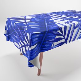 Blue Palm Tablecloth