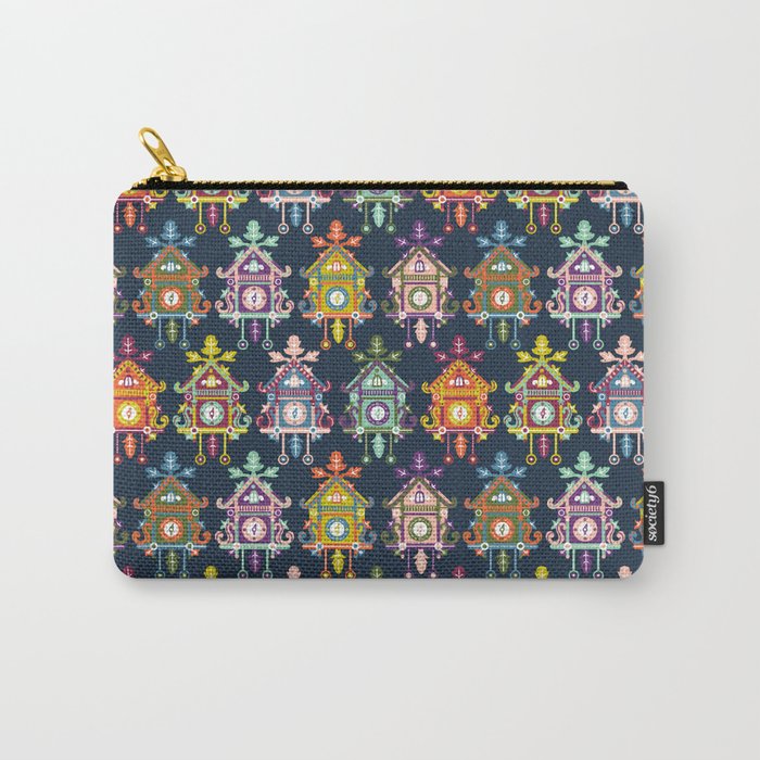 Colorful Cuckoo Clocks Carry-All Pouch