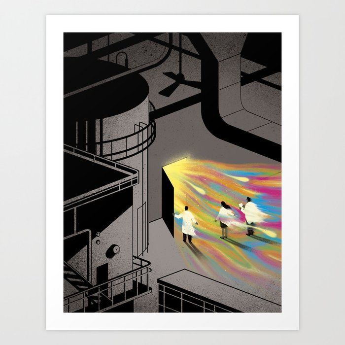 Rainbow Factory Art Print