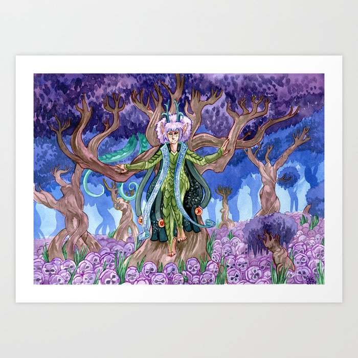 The Druid's Forest Art Print