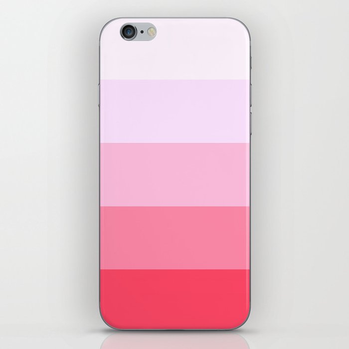 Pastel Pink Stripes. iPhone Skin