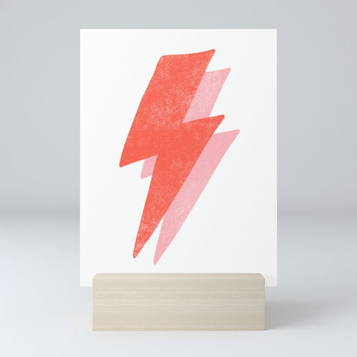 Thunder Distressed Mini Art Print