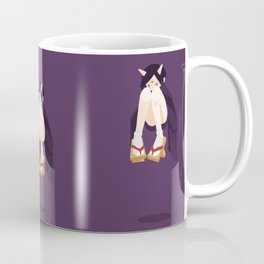 Ghost - Purple Coffee Mug | Digital, Figurative, Illustration, Demon, Oriental, Comic, Drawing, Ghost 