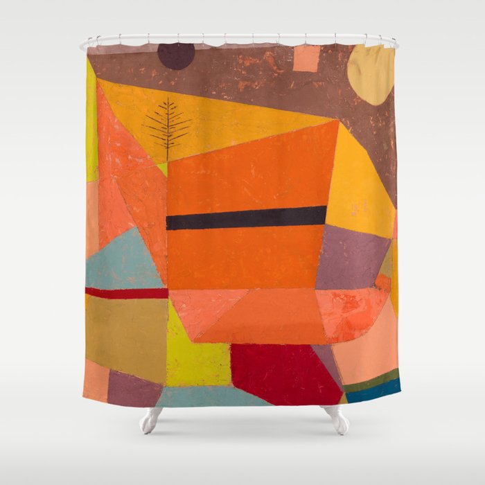 vintage countryside art Shower Curtain