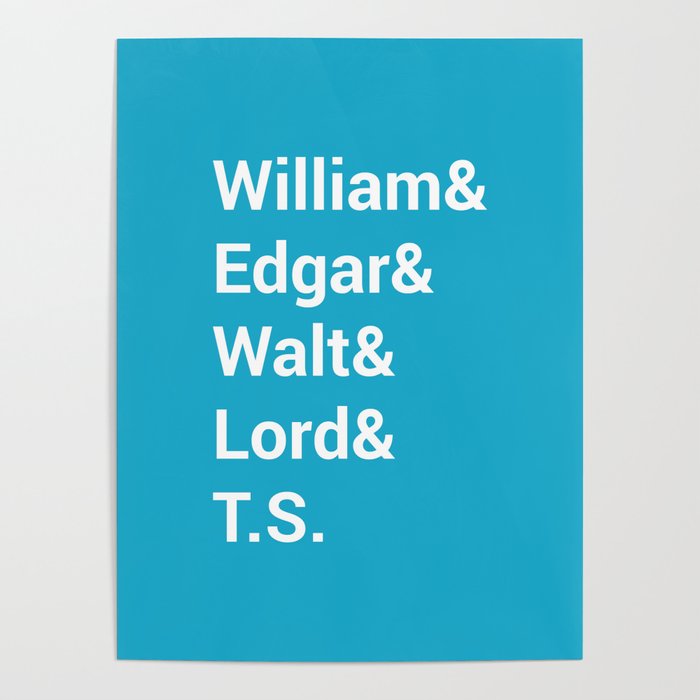 Poet Names Poster By Maro Dek Society6 poet-names-poster-by-maro-dek-society6