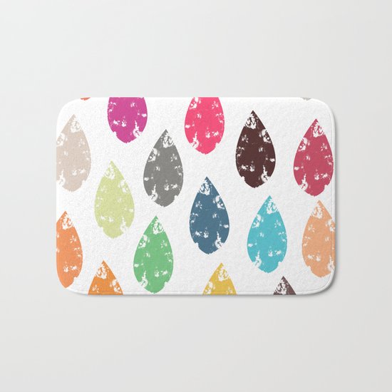 Colorful leaf Bath Mat