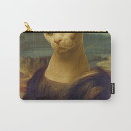 Mona Lisa Sphynx Cat Carry-All Pouch