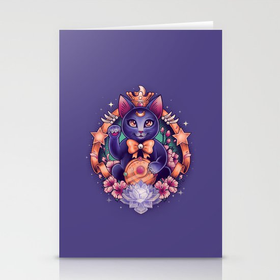 Maneki Luna Stationery Cards