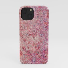 Pink Vintage Antique Oriental Traditional Moroccan Original Artwork iPhone Case