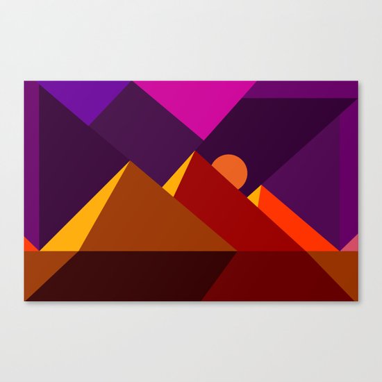Road to Giza Canvas Print