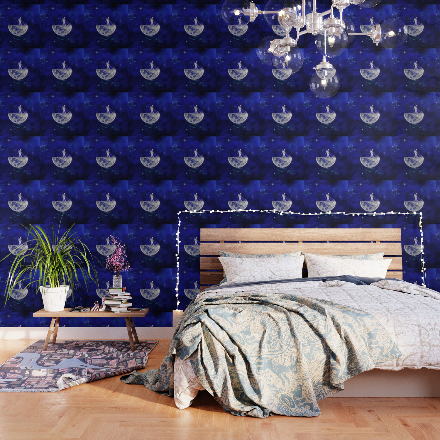 Moon Trimming Wallpaper By Milkywaykid Society6