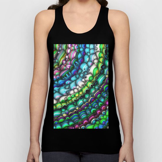 Curved Spectral Shapes Unisex Tank Top
