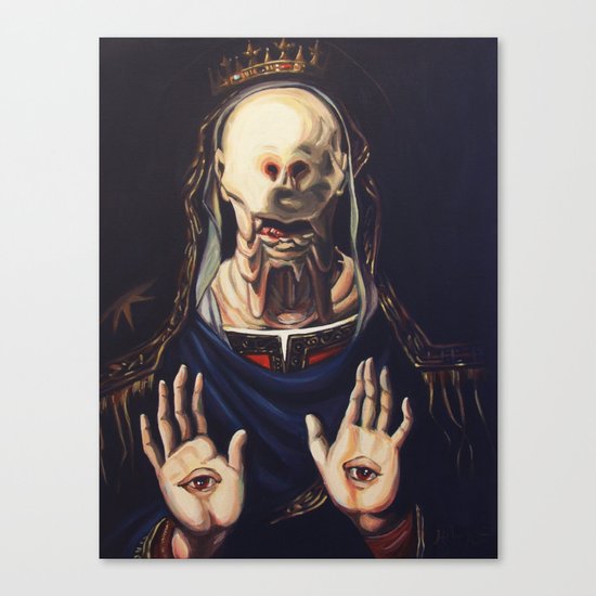Pale Man With Crown Canvas Print