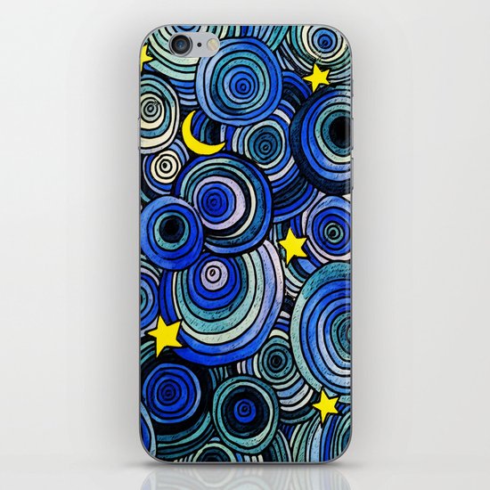 Watery Night iPhone & iPod Skin