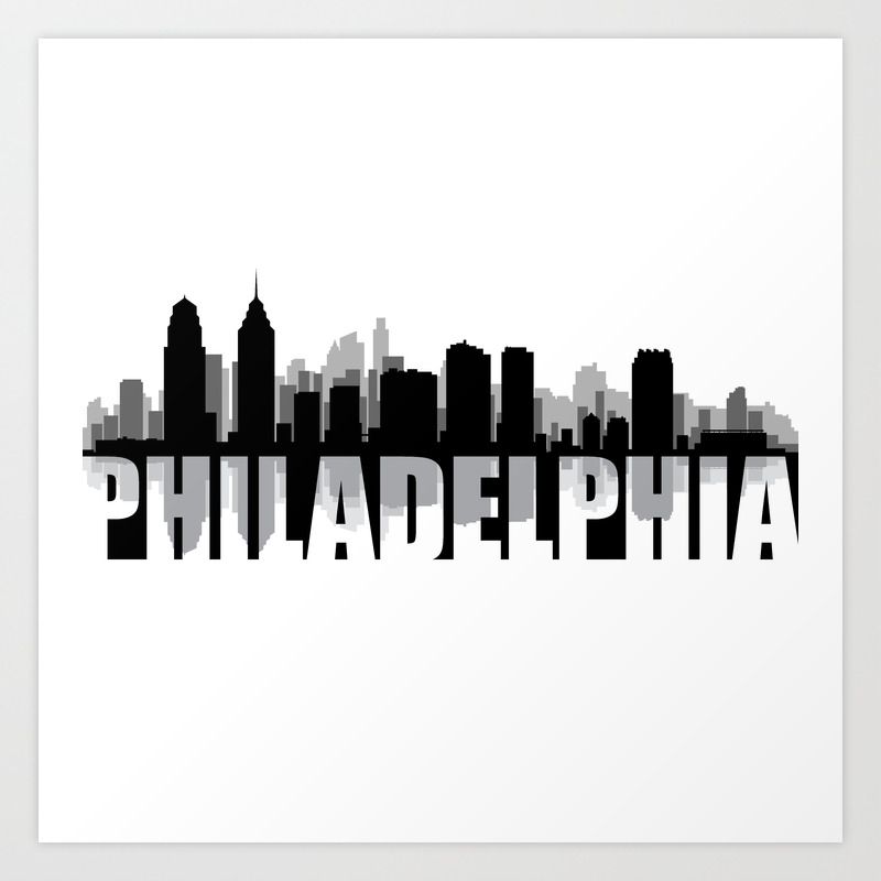 Philadelphia City Skyline Outline Emily's caricature and silhouette blog: semangatbelajarkita web app
