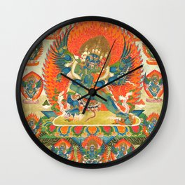 Thangka of Vajrakila and Diptachakra Wall Clock