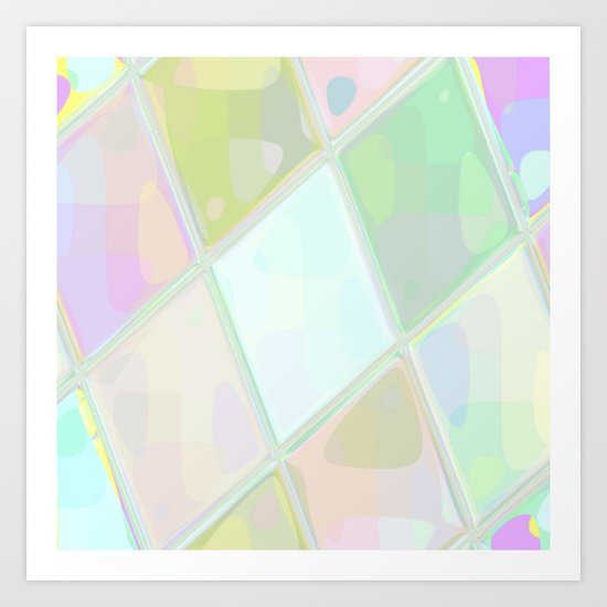 Re-Created Mirrored SQ I by Robert S. Lee Art Print