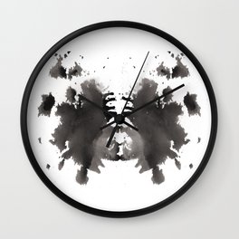 Rorschach test 1 Wall Clock