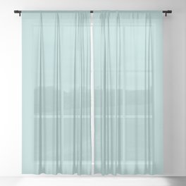 Cymbals ~ Light Turquoise Sheer Curtain