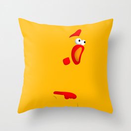 Rubber Chicken Throw Pillow