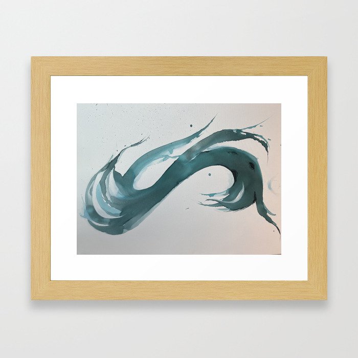Water Snake  Framed Art Print