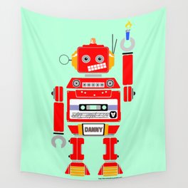 80s Mix Tape Robot - Danny Wall Tapestry