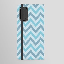 Blue Chevron Android Wallet Case