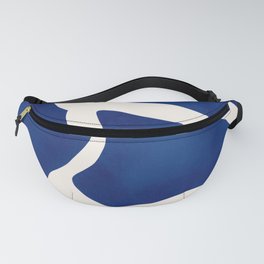Modern Minimal Abstract Blue #7 Fanny Pack