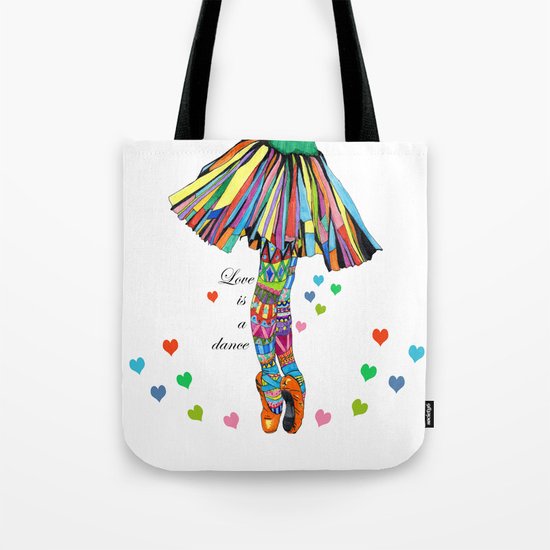 LOVE IS A DANCE Tote Bag