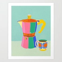 Coffee break II Art Print