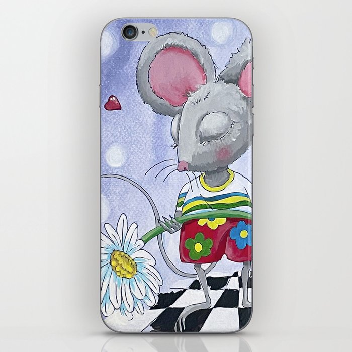 Mouse and the Daisy iPhone Skin