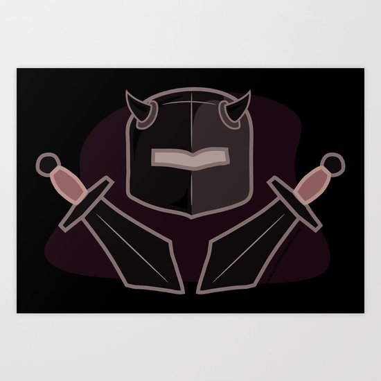 Exile From Ullathorpe - Helmet and Swords Art Print