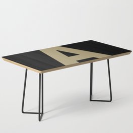 Letter A (Sand & Black) Coffee Table