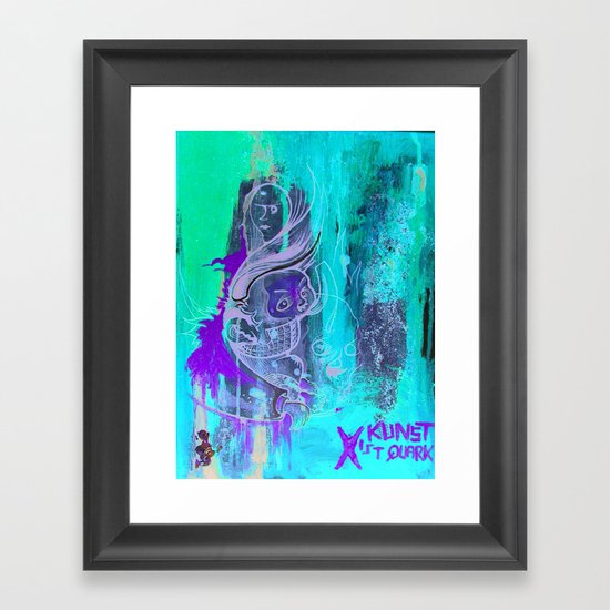 Art Is Yoghurt / Kunst ist Quark Framed Art Print