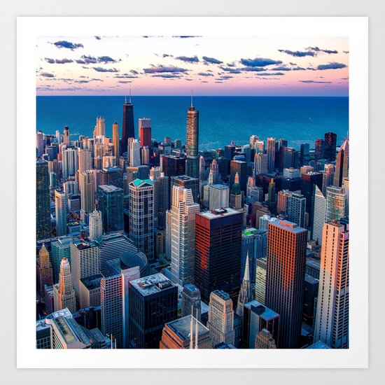 City Skyline Art Print
