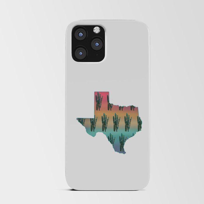 Sunset Cactus Texas iPhone Card Case