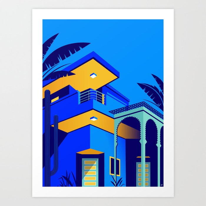 Jardin Majorelle Art Print