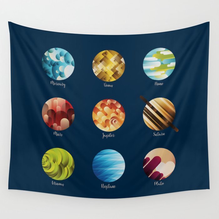 Away from Home and Back - dark Wall Tapestry