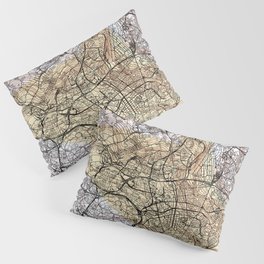 Lisbon - Portugal - Map Drawing Pillow Sham